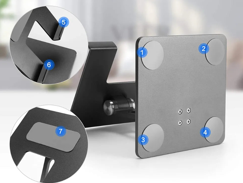 Edelstahl-Tablet-Ständer für Apple-iPads