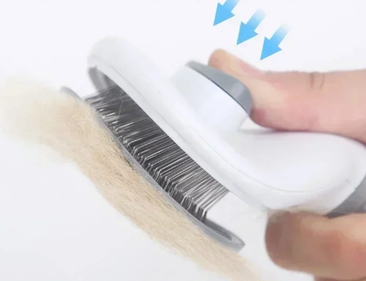 Tierhaar-Bürste mit 1-Klick-Haar-Entferner